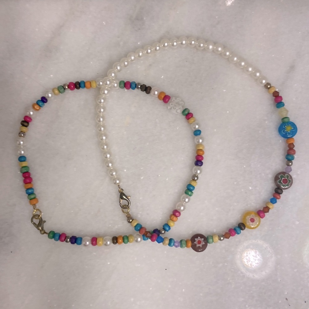 Layered Bead & Pearl Necklaces